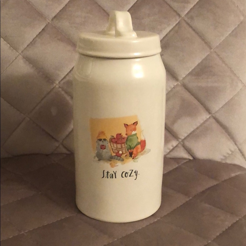 SOLD!!! FALL!! RaeDunn Canister! Stay Cozy!